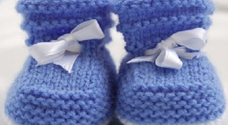 How to knit knitting easy booties 