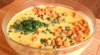 Сырный суп с грибами 