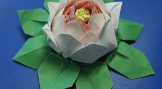 Как сделать лотос из модулей оригами 