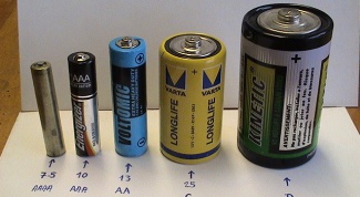 Batteries D: description, characteristics 
