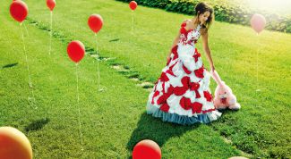 Цветное свадебное платье - смелое и оригинальное решение