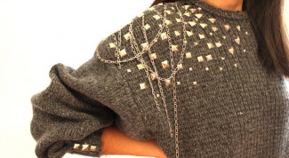 Как украсить свитер своими руками