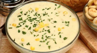 Как приготовить сырный суп с кукурузой