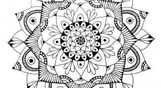 Drawings of mandalas with their hands: step-by-step master class