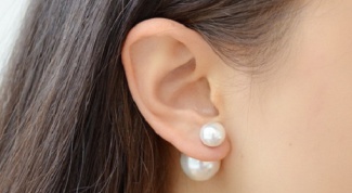 How to make earrings-ear-stud in the style of Dior