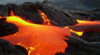 Гавайские действующие вулканы Килауэа и Мауна-Лоа