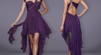 С чем носить фиолетовое платье