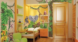 Декор детской комнаты в тропическом стиле