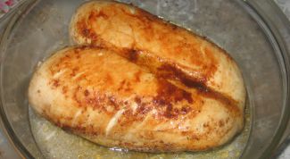Dietetic chicken fillet in the oven