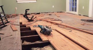 How to conduct a full repair of wooden floor