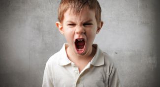 Great anger small child