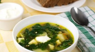 Summer soup with nettles