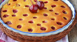 How to cook a pie with cherry filling 