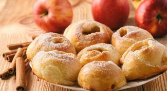 Как испечь яблочные пончики с корицей