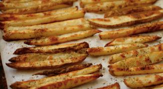 Как приготовить картофель фри в духовке без масла
