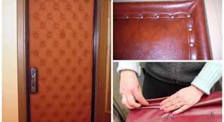 Как сделать обшивку двери дерматином своими руками