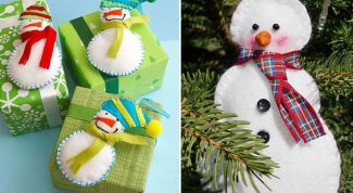 Как сделать снеговика из фетра для новогоднего декора