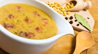 Как приготовить гороховый суп с копченостями и колбасой