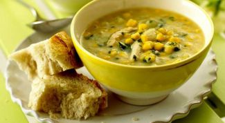 Как приготовить куриный суп с кукурузой