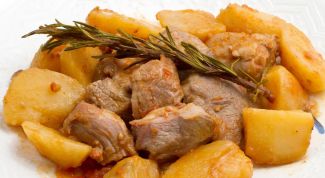 Как приготовить вкусный картофель с мясом по-грузински на сковороде