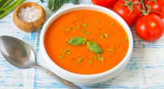 Как приготовить вкусный томатный суп-пюре
