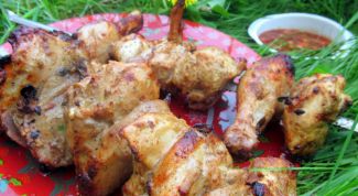 Как приготовить шашлык с горчицей из курицы 