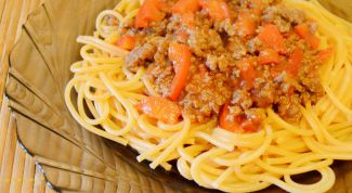 Спагетти с мясным фаршем: пошаговый рецепт с фото