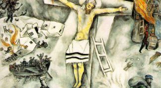 «Белое распятие»: подробное описание картины Марка Шагала