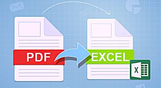 Как pdf конвертировать в excel 