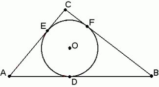 Картинка по теме - как вписать треугольник в окружность