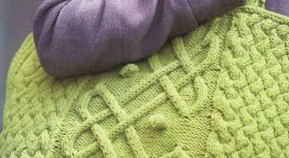 Картинка по теме - как связать сумку спицами