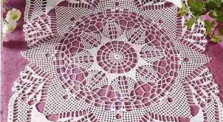 Картинка по теме - как связать салфетку