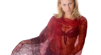 Картинка по теме - как связать накидку