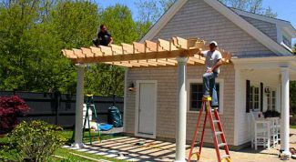 Картинка по теме - как сделать навес