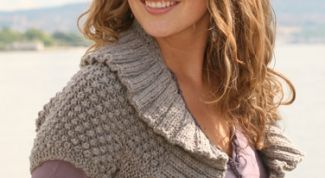 Картинка по теме - как связать спицами болеро