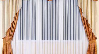 Картинка по теме - как сшить штору с ламбрекенами