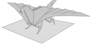 Картинка по теме - как сделать дракона из бумаги
