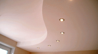 Картинка по теме - как сделать двухуровневый потолок