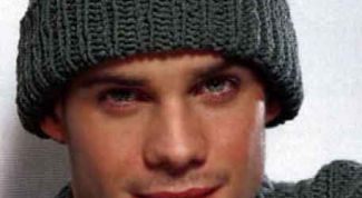 Картинка по теме - как связать мужскую шапку