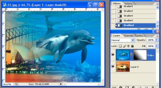 Картинка по теме - как сделать плавный переход в фотошопе