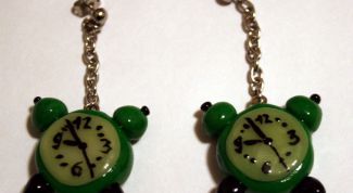 Картинка по теме - как сделать сережки из пластика