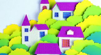 Картинка по теме - как сделать домик из бумаги