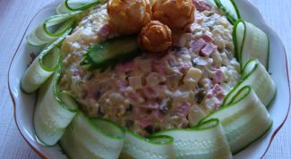 Картинка по теме - как украсить салат оливье