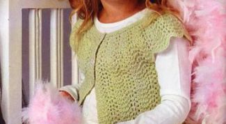Картинка по теме - как связать болеро для девочки