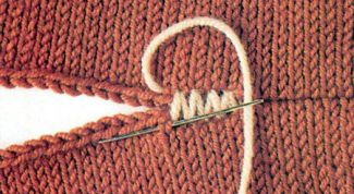 Картинка по теме - как сшивать вязаные детали