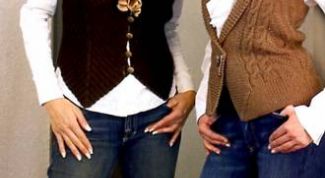 Картинка по теме - как связать жилетку спицами