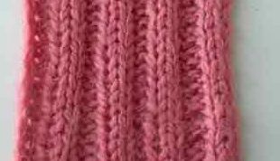 Картинка по теме - как вязать спицами двойную резинку