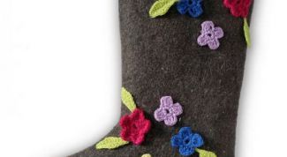 Картинка по теме - как украсить валенки