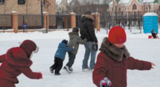 Картинка по теме - как залить во дворе каток