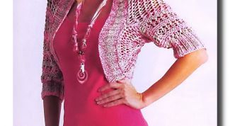 Картинка по теме - как вязать болеро спицами